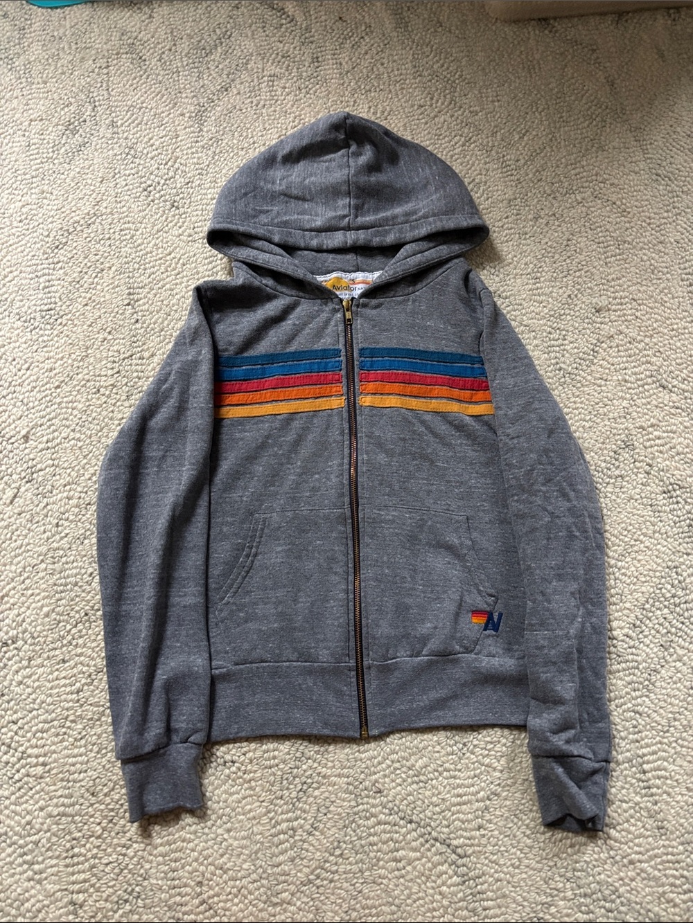Aviator Nation 5 stripe hoodie